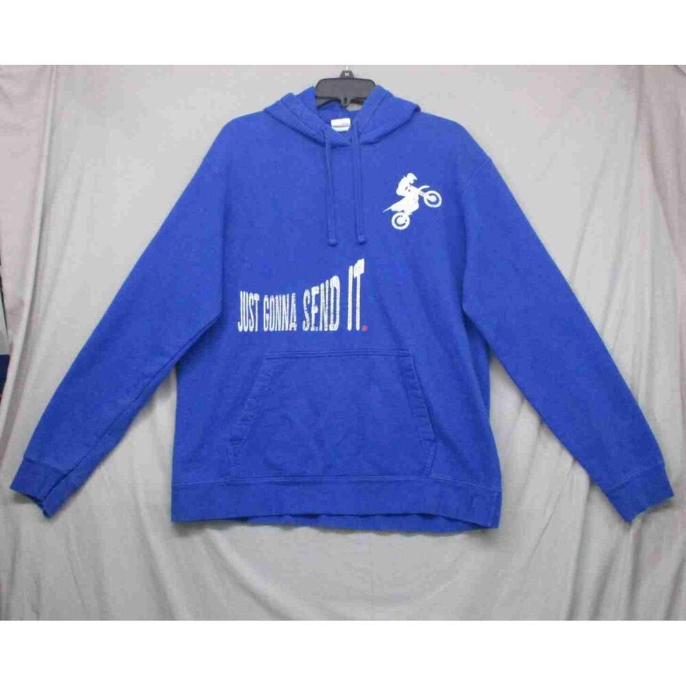 Port Multicolor Graphic Pullover Hoodie Unisex Size Large